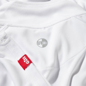 UV009 Men's UV Långärmad Zip T-shirt Vit UV009 Men's UV Långärmad Zip T-shirt Vit