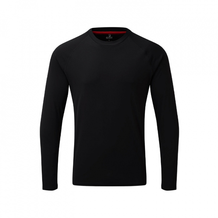 UV011 Herr UV Tec T-Shirt Lång Svart