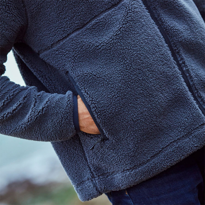 1704 Cromerty Fleecejacka Grå