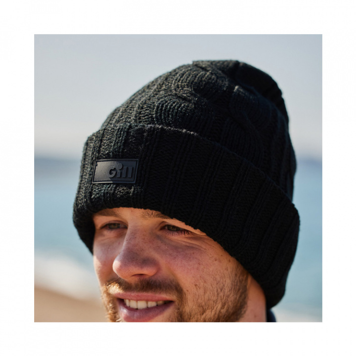 HT56 Stickad Mössa Svart