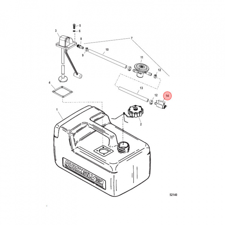 Bränslekoppling Hona (13563Q3)