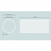 Tunnel Aluminium, Ø386x12x3000mm Tunnel Aluminium, Ø386x12x3000mm