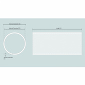 Tunnel Aluminium, Ø610x15x1000mm (Alu-5083) Tunnel Aluminium, Ø610x15x1000mm (Alu-5083)