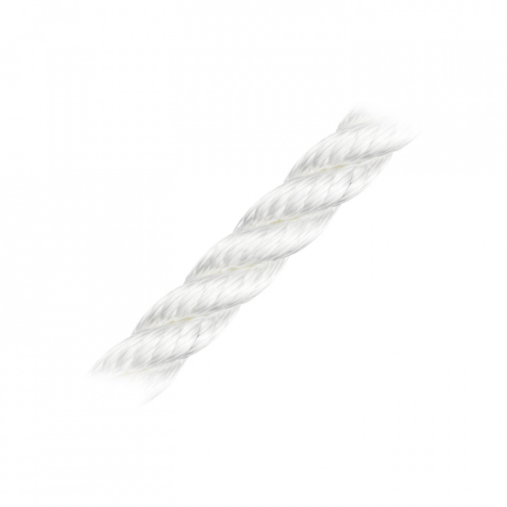 Förtöjningslina 3-Slagen Vit Ø10 mm x 200 m