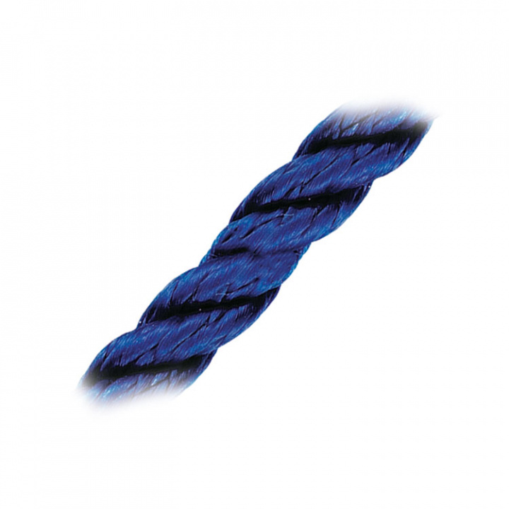 3-Slagen Förtöjningslina Blå Ø10 mm x 200 m