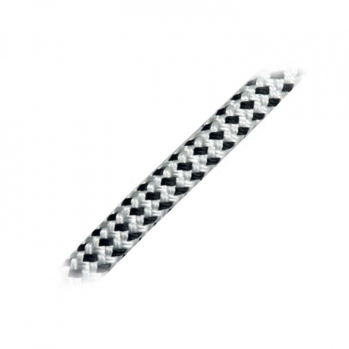 Förtöjningslina Dubbelflätad Vit/Svart