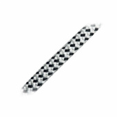 Förtöjningslina Dubbelflätad Vit/Svart Förtöjningslina Dubbelflätad Vit/Svart