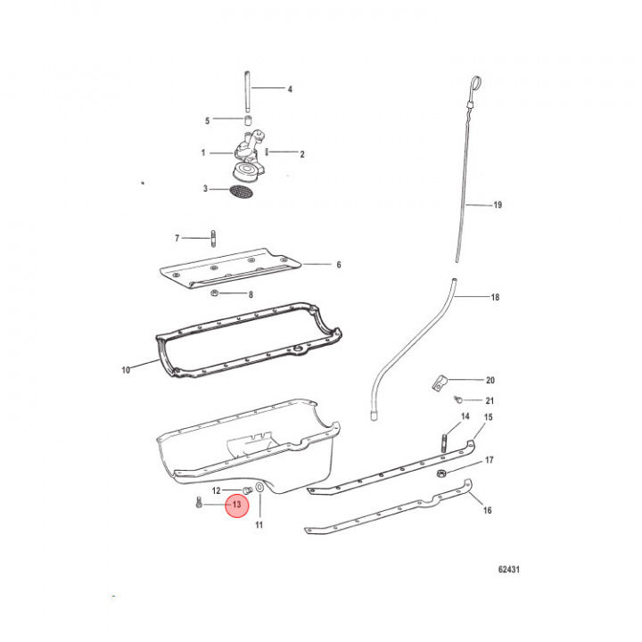 Skruv Mercruiser (14070)