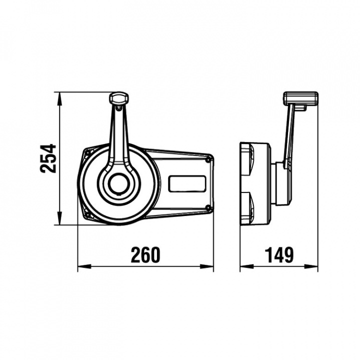 Nordflex Reglage Sidomonterat Med Spärr Vit