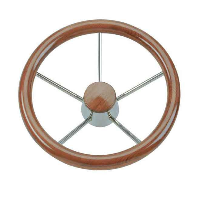 Stålratt Med Träring Teak