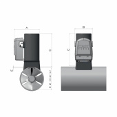 Bogpropeller CT25 12V Mono Komposit Bogpropeller CT25 12V Mono Komposit