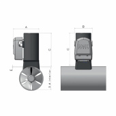 Bogpropeller CT35 12V Mono Komposit Bogpropeller CT35 12V Mono Komposit