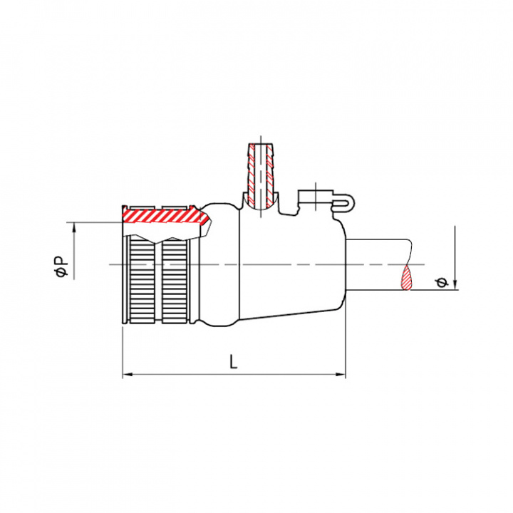 Propelleraxeltätning Vattensmord Självavluftande