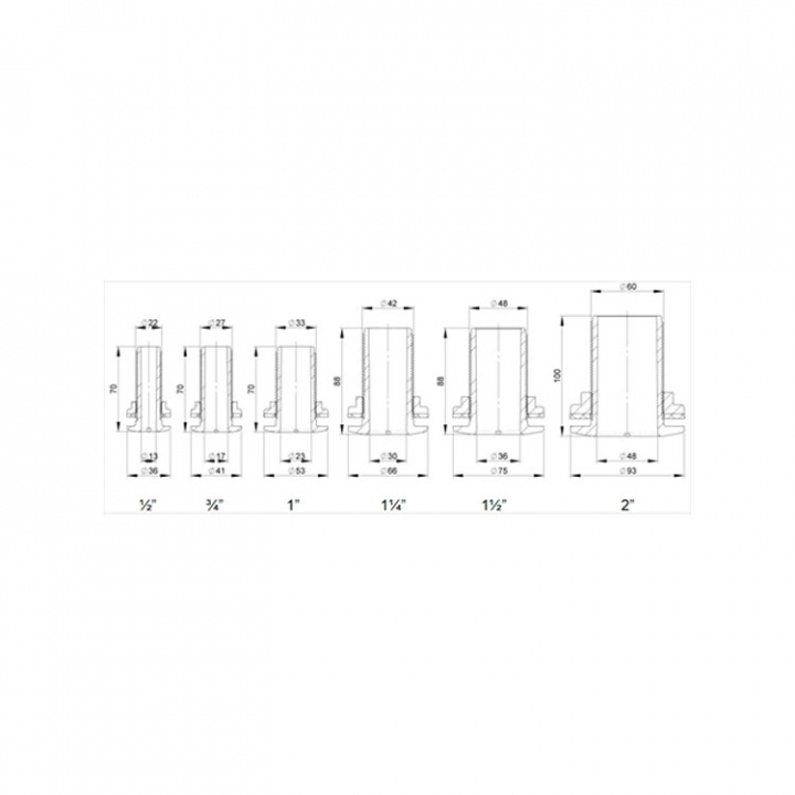 Bordsgenomföring Plast Vit