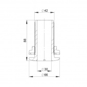Bordsgenomföring Plast 1 1/4'' Gänga Svart Bordsgenomföring Plast 1 1/4'' Gänga Svart