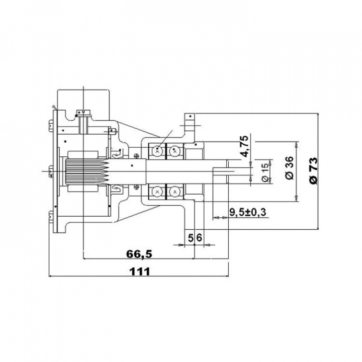 Kylvattenpump För Motor ST142