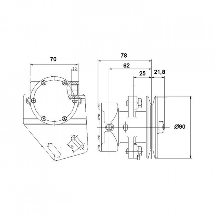 Kylvattenpump För Motor ST112