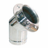 Avgasgenomföring Rostfri Vinkel 45° Avgasgenomföring Rostfri Vinkel 45°