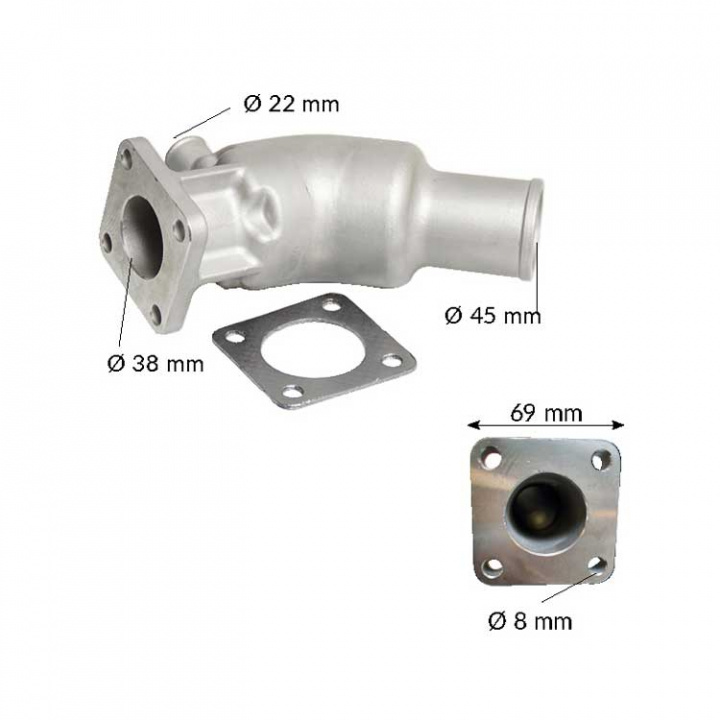 Avgasböj Till Volvo Penta MD2010-40 & D1-D2 (861906)