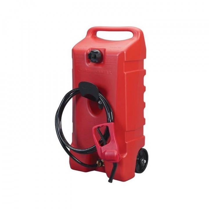 Bensindunk Med Hjul & Pistolhandtag 53L