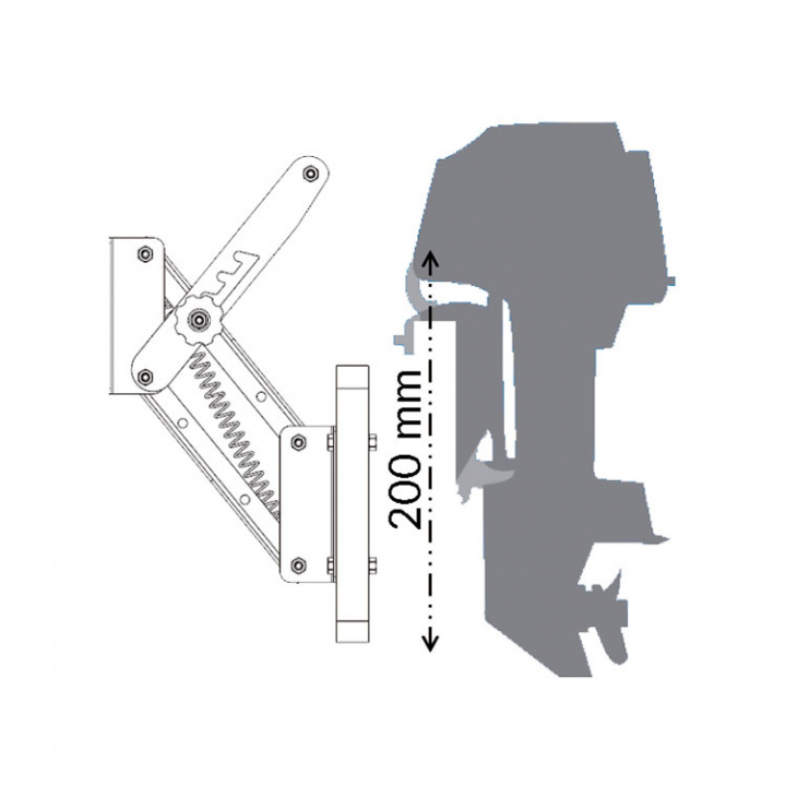 Motorfäste Max 8hk/30kg