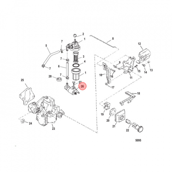 Bränslekoppling (15781A9)