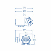 Tryckvattenpump Automatisk 12V Tryckvattenpump Automatisk 12V