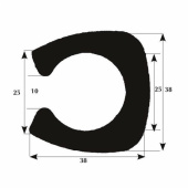 Fenderlist 38x10/12 mm 50 m Rulle Fenderlist 38x10/12 mm 50 m Rulle