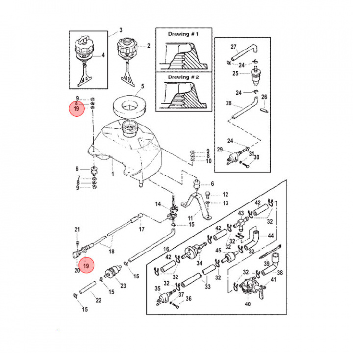 Gummitätning 2-4.5 hk (16244)