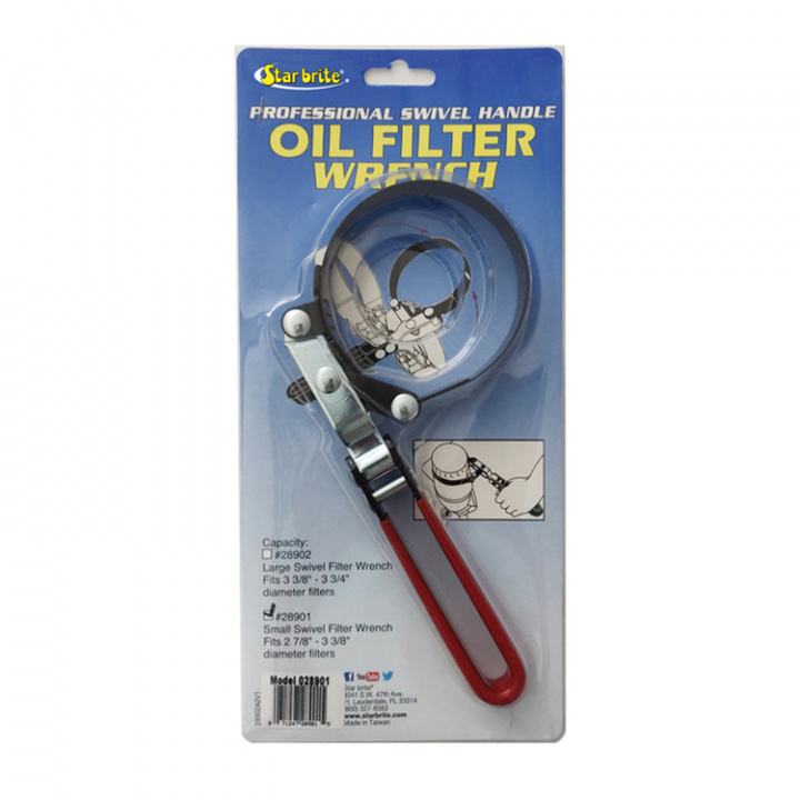 Oljefiltertång, Ø7,3 - 8,57cm