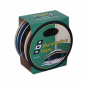 Go-Fast Skrovtejp 3-Randig 21 mm x 10 m Blå Go-Fast Skrovtejp 3-Randig 21 mm x 10 m Blå