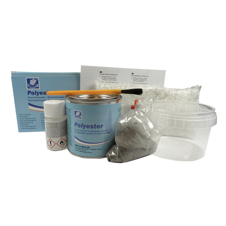 Reparationssats Polyester Glasfiber 400ml