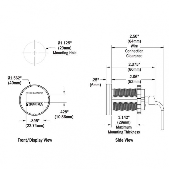 OLED Mini Amperemätare