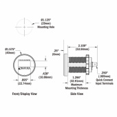 OLED Mini Voltmätare OLED Mini Voltmätare