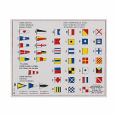 Klistermärken Flaggkoder