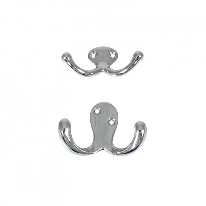 Klädkrok Kromad Mässing