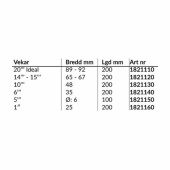 Vekar Till Oljelampor 200 mm Vekar Till Oljelampor 200 mm