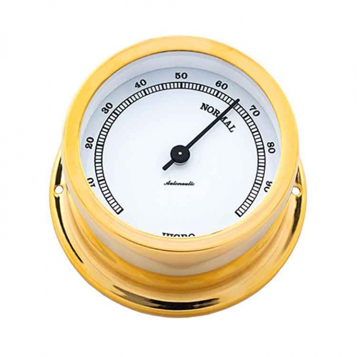 Minor 72 Hygrometer Ø72/50mm Förgylld Mässing