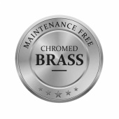 Atlantic 95 Barometer Ø95/70 mm Förkromad Mässing Atlantic 95 Barometer Ø95/70 mm Förkromad Mässing