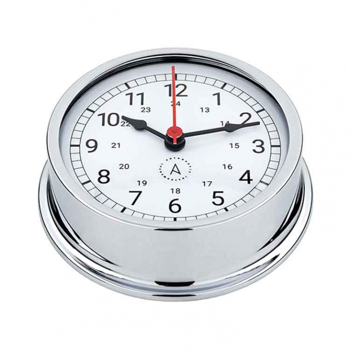 Pacific 120 Skeppsur Romerska Siffror Ø120/110mm Förkromad Mässing