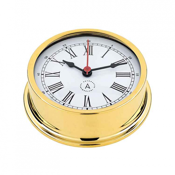 Pacific 120 Skeppsur Ø120/110mm Förgylld Mässing