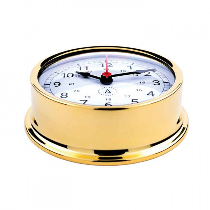 Pacific 120 Skeppsur Ø120/110mm Förgylld Mässing