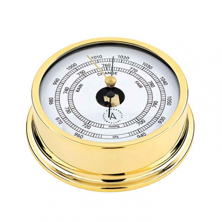 Pacific 120 Barometer Ø120/110mm Förgylld Mässing