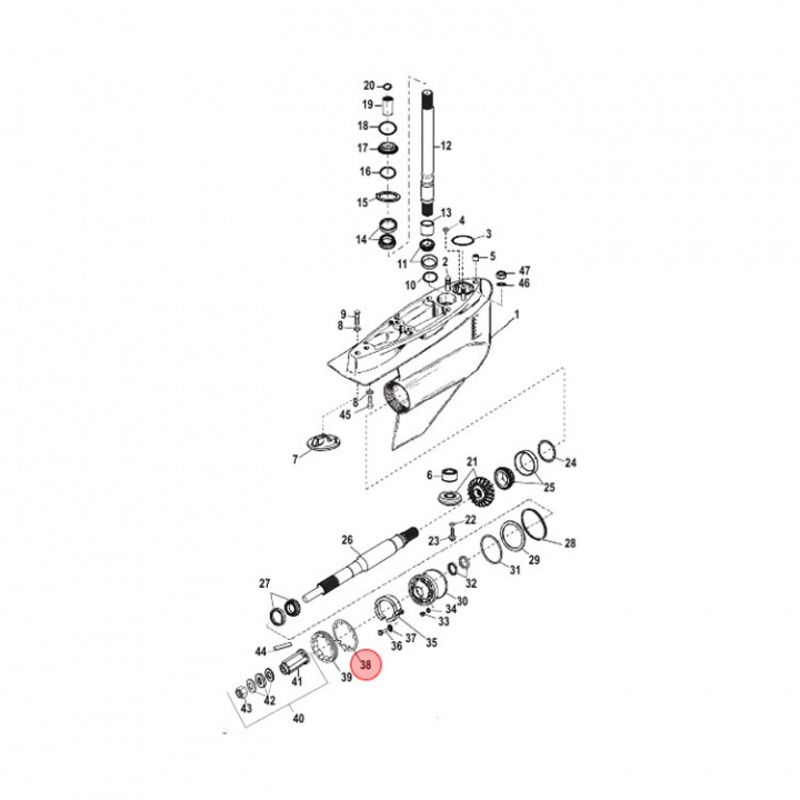 Låsbricka Mercruiser (18323)