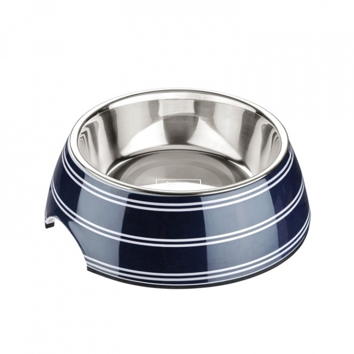 Meldgaard Hundskål Blå/Vit