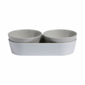 MB Harmony Snackskålar Vit/Beige 3 Delar MB Harmony Snackskålar Vit/Beige 3 Delar