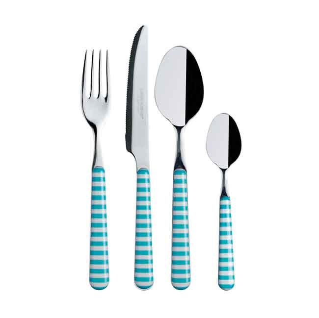 MB Coastal Acqua Bestick (24-pack)