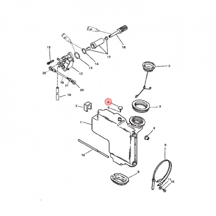 Ventil Oljetank 30-125 hk (19299A1)