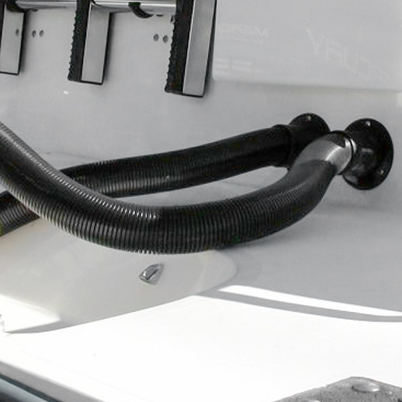 Fläns Svart För 2'' Slang