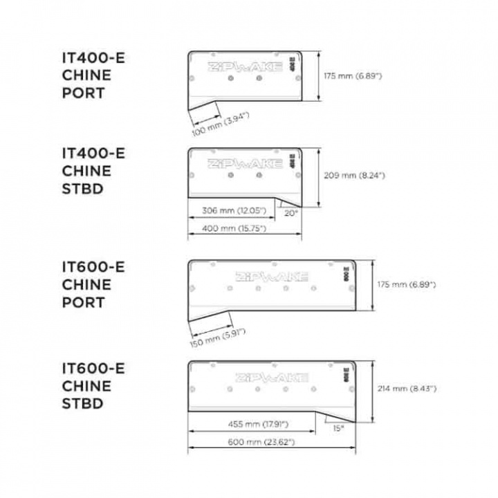 IT600-E Pro Chine Babord Interceptor Med 3m Kabel & Kabelskydd